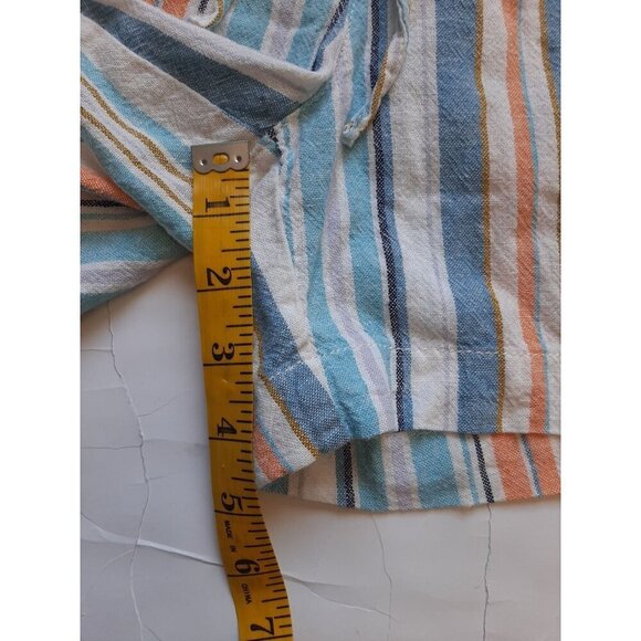 Briggs New York Multicolor Striped High Waist Shorts - Picture 5 of 9